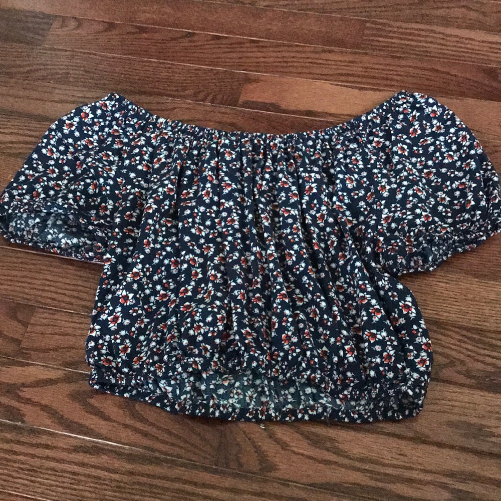 Off the shoulder crop top